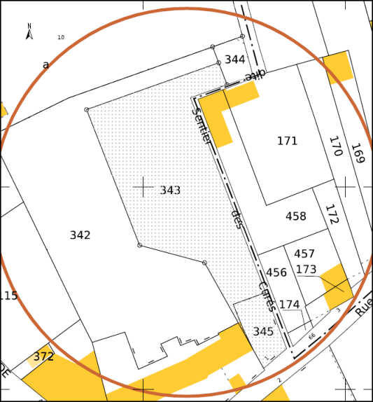 Terrain constructible de 1383 m2